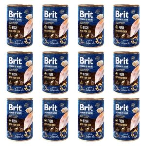 Brit Premium Fish with Fish Skin 12x400g voordeelbundel