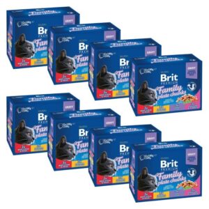 Brit premium kat voordeelpakket Family Plate Gravy 12x85g (8 boxes)