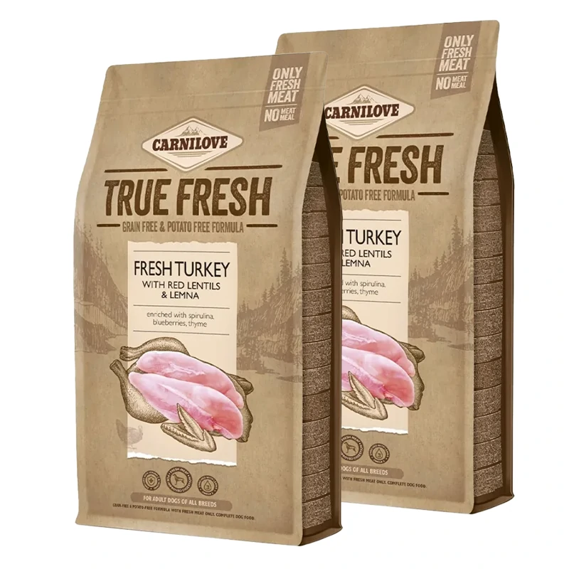 Carnilove True Fresh TURKEY for Adult dogs 2x11,4kg voordeelbundel (65€ per zak)