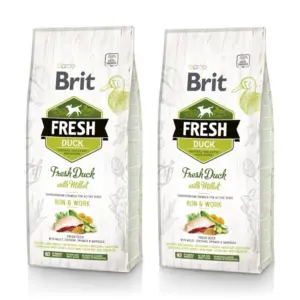 Brit Fresh Duck with Millet Active Run & Work 2x12 kg voordeelbundel (46,50€ per zak)