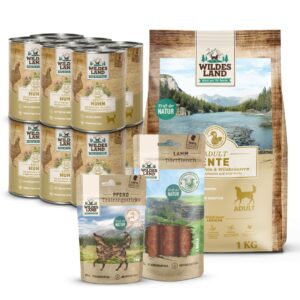 Wildes land probeerpakket XL snack/droogvoer/natvoer