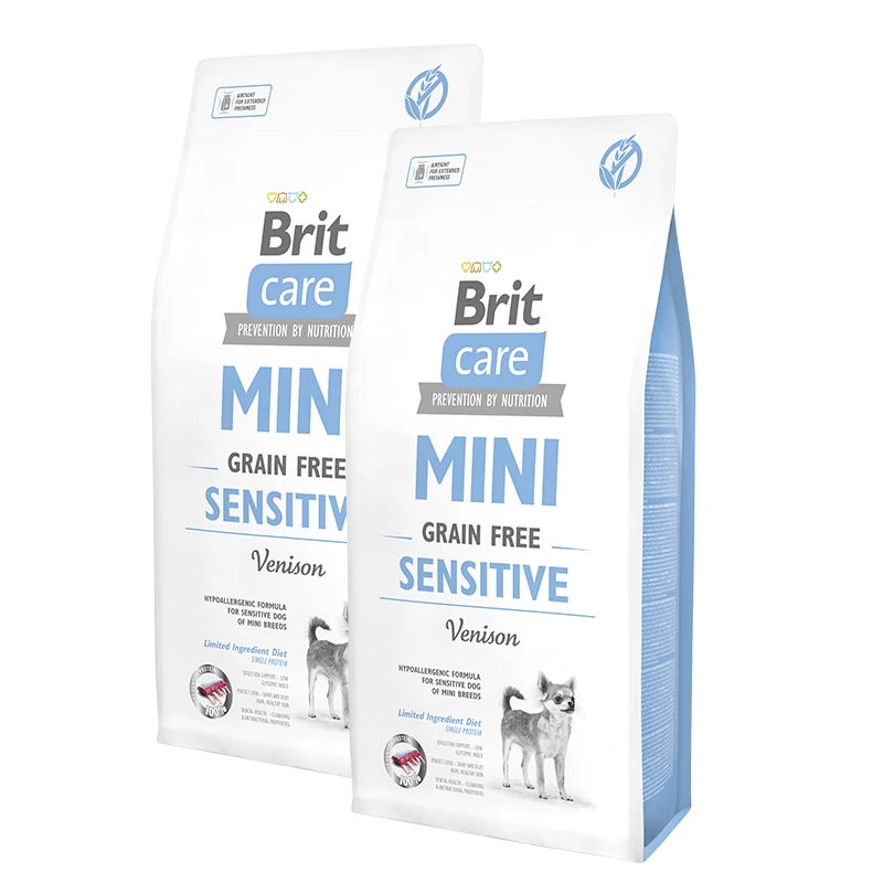 Brit Care Mini Grain Free Sensitive 2x7 kg voordeelbundel (42,50€ per zak)