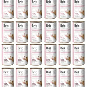 BRIT Veterinary Diet Dog Can - Hypoallergenic Monoprotein Salmon 24x400 g voordeelbundel