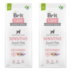 Brit Care Sustainable Sensitive 2x12 kg – Hypoallergeen voordeelbundel