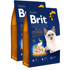 Brit Premium by Nature Cat - Indoor Chicken 2x8 kg voordeelbundel (35,50€ per zak)