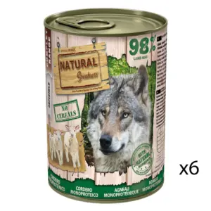 Natural greatness monoprotein lamb recipe 24x400 gr Voordeelbundel (4x6)