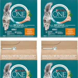 PURINA ONE ADULT KIP EN VOLKOREN GRANEN 4x7,5 KG