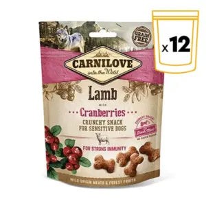 Carnilove Crunchy Snack Lamb with Cranberries 12x200g voordeelbundel