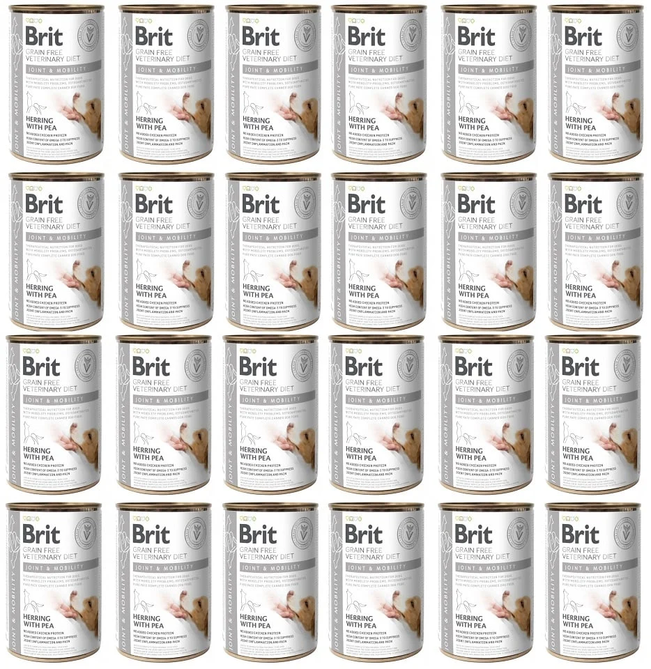 BRIT Veterinary Diet Dog Can - Mobility 24x400 g voordeelbunbdel